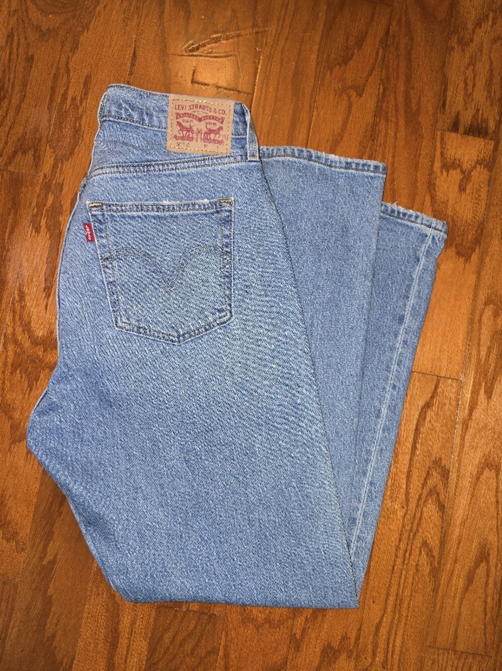 Levi's 501C Women's Light Blue Relaxed Fit Denim Jeans